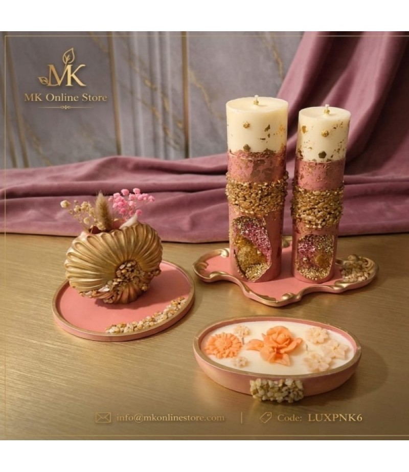 Luxury Handcrafted Candles - 6 PIECES (Code LUXPNK6) | MK ONLINE STORE